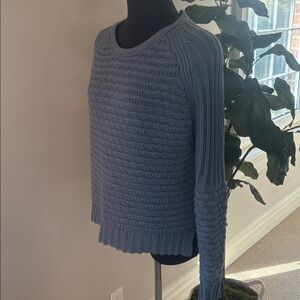 ANDREA JOVINE BLUE KNIT SWEATER